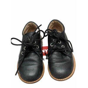 TNY by Tinny  Kids Boys Toddler Leather Lace Up Dress Shoe in Black US SIZE 22